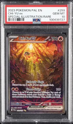 2023 POKEMON PAL EN-PALDEA EVOLVED SPECIAL ILLUSTRATION RARE CHI-YU EX PSA 10 - Image 1