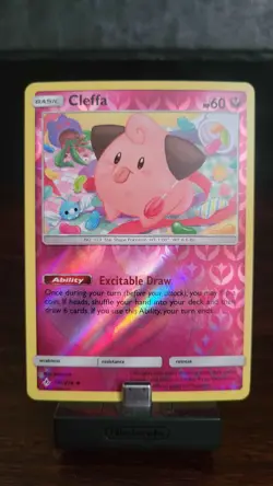 Pokemon TCG Cleffa 131/214 - Unbroken Bonds - NM/LP, Reverse Holo - Image 1