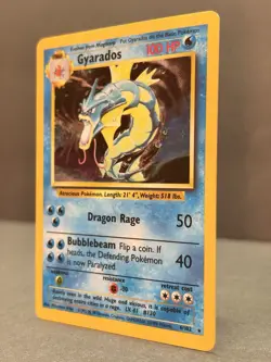 Gyarados 6/102 Unlimited Holo Rare - Pokemon Base Set LP/MP - Image 3
