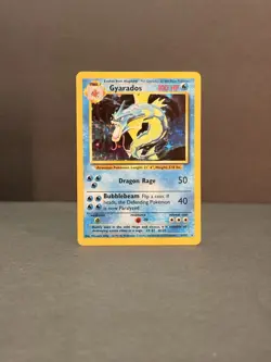 Gyarados 6/102 Unlimited Holo Rare - Pokemon Base Set LP/MP - Image 4