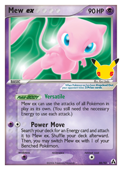 Mew ex 88/92 Classic Collection Celebrations: Classic Collection NM/M Pokemon - Image 4