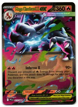 Mega Charizard X ex 013/094 - 🌊 Phantasmal Flames Pokemon TCG 🖤 - NM - Image 1