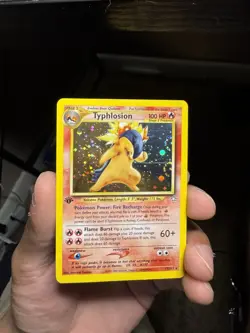 Pokemon Typhlosion 17/111 1st Edition Neo Genesis Holo DOUBLE SWIRL 🌀🌀🌀 - Image 1