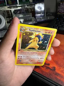 Pokemon Typhlosion 17/111 1st Edition Neo Genesis Holo DOUBLE SWIRL 🌀🌀🌀 - Image 4