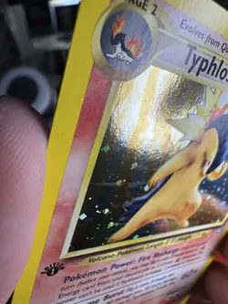 Pokemon Typhlosion 17/111 1st Edition Neo Genesis Holo DOUBLE SWIRL 🌀🌀🌀 - Image 5