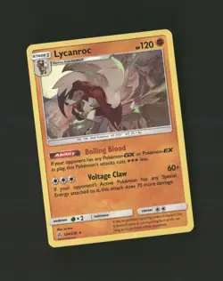 Lycanroc 124/236 Holo Rare Cosmic Eclipse Pokemon Near Mint D-4 - Image 1