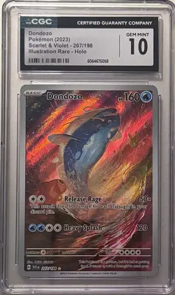 Pokemon 2023 Dondozo Scarlet & Violet 207/198 CGC 10 GEM MINT - Image 1