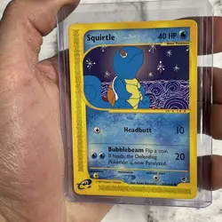 Squirtle - Expedition Base Set - 132/165 - Non Holo Common - NM Vintage Pokemon - Image 1