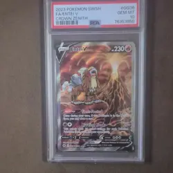 2023 pokemon tcg crown zenith galarian gallery entei v GG36/GG70 psa 10 - Image 1