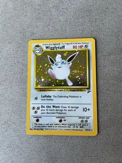 CLEAN Wizards of the Coast Wigglytuff Base Set 2 19/130 Holo Rare English 2000 - Image 1