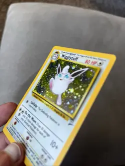 CLEAN Wizards of the Coast Wigglytuff Base Set 2 19/130 Holo Rare English 2000 - Image 4