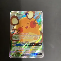 Pokemon TCG Dedenne GX Promo Holo Alternate Art 195A/214 160HP English - Image 1