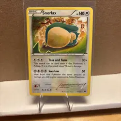 Snorlax 77/124 Fates Collide Rare 140 HP English Regular 2016 Komiya - Image 1