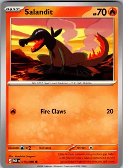 Salandit Perfect Order 015/088 Common Pokemon Near Mint - Image 1