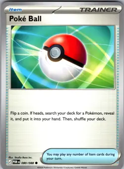 Poke Ball Perfect Order 080/088 Common Pokemon Near Mint - Image 1