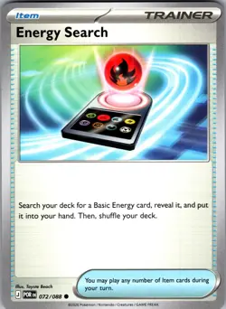 Energy Search Perfect Order 072/088 Common Pokemon Near Mint - Image 1