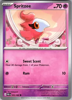 Spritzee Perfect Order 035/088 Common Pokemon Near Mint - Image 1