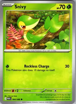 Snivy Perfect Order 004/088 Common Pokemon Near Mint - Image 1