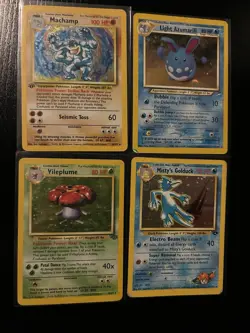 Lot Of 4 Vintage WOTC Pokemon Holo Cards! HOLOS Rare Pokemon TCG - Image 1