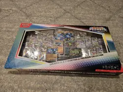 Pokemon TCG: Prismatic Evo Lucario Tyranitar Ex Premium Collection Sealed Box - Image 1