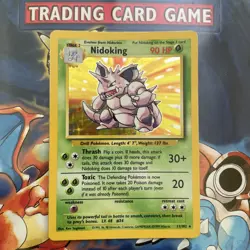 Nidoking 11/102 Base Set Series Holo Pokemon NM - Image 1