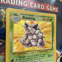 Nidoking 11/102 Base Set Series Holo Pokemon NM - Image 2