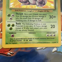 Nidoking 11/102 Base Set Series Holo Pokemon NM - Image 4