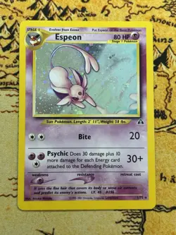 Pokemon TCG Espeon Neo Discovery Holo Rare 1/75 HP - Image 1