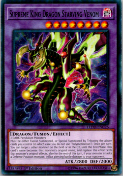Supreme King Dragon Starving Venom LEDD-ENC26 1st Edition YuGiOh Card - Image 1