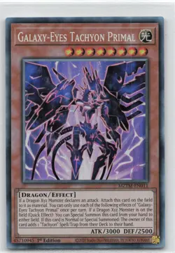 Yugioh MZTM-EN011 - Galaxy-Eyes Tachyon Primal - Collector's Rare - Image 1