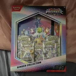 Pokemon Prismatic Evolutions Binder 9-Pocket 378 Card 21 Pages + 5 Booster Packs - Image 1