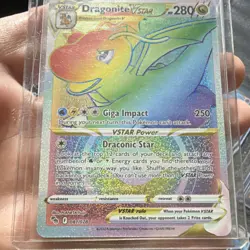 Dragonite VSTAR 081/078 Pokemon GO Secret Rare Full Art Holo 280 HP EN Card - Image 1