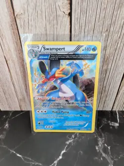 Pokemon TCG 2015 XY Primal Clash Swampert Full Art Holo Rare Card 36/160 - Image 1