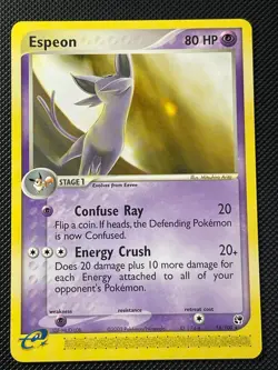 Pokemon Espeon EX Sandstorm Rare Regular Stage 16/100 2003 TCG Card NM - Image 1
