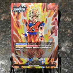 Son Goku FS01-01 Leader Foil Fusion World Dragon Ball Super Card Game | NM - Image 1