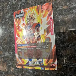 Son Goku FS01-01 Leader Foil Fusion World Dragon Ball Super Card Game | NM - Image 2