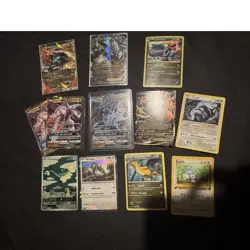 Pokemon TCG 12-Card Lot Dialga GX Palkia GX Black Kyurem EX Drampa Etc. - Image 1