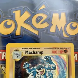 Pokemon TCG Machamp Holo Card Base Set 1st Edition 8/102 NM/LP - Image 3