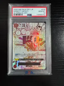 One Piece Card Game Honesty Impact OP11-018 Alternate Art JP PSA 10 - Image 1