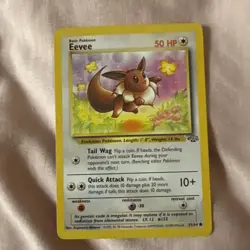 EEVEE - Jungle Set - 51/64 - Pokemon Card - LP Very Rare Vintage Cards - Image 1