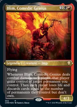 Blim, Comedic Genius (Foil Etched) - CMR MTG - Light Play - Image 1