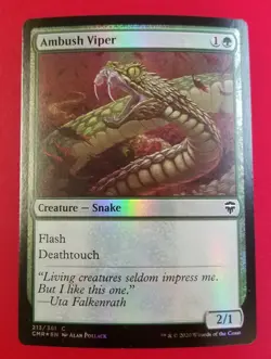 1x Ambush Viper | FOIL | Commander Legends | MTG Magic Cards - Image 1
