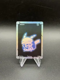 Pokederp Halloween X-ray Achu Holo Pikachu 17/36 Custom Derpy Card - Image 1