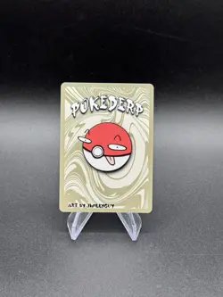 Pokederp Halloween X-ray Achu Holo Pikachu 17/36 Custom Derpy Card - Image 2