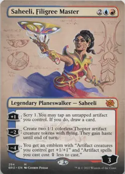 Saheeli, Filigree Master (Borderless) M The Brothers' War 294 LP-NM - Image 1