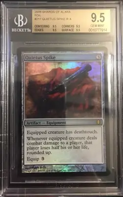 Quietus Spike FOIL - BGS 9.5 GEM MINT - Shards Of Alara - MTG - QUAD - Image 1