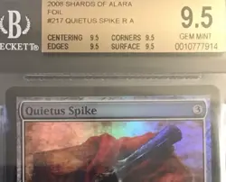 Quietus Spike FOIL - BGS 9.5 GEM MINT - Shards Of Alara - MTG - QUAD - Image 2