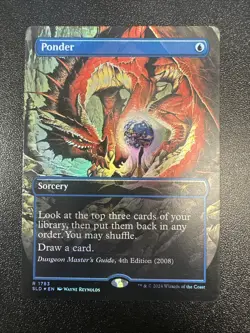 Ponder (1783) (Rainbow Foil) Secret Lair Drop Foil NM JL - Image 1