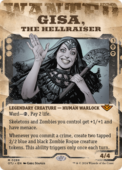 Gisa, the Hellraiser (Borderless) Outlaws of Thunder Junction Near Mint - Image 1
