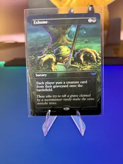 Exhume (Borderless) Commander: Duskmourn: House of Horror Foil - Image 1
